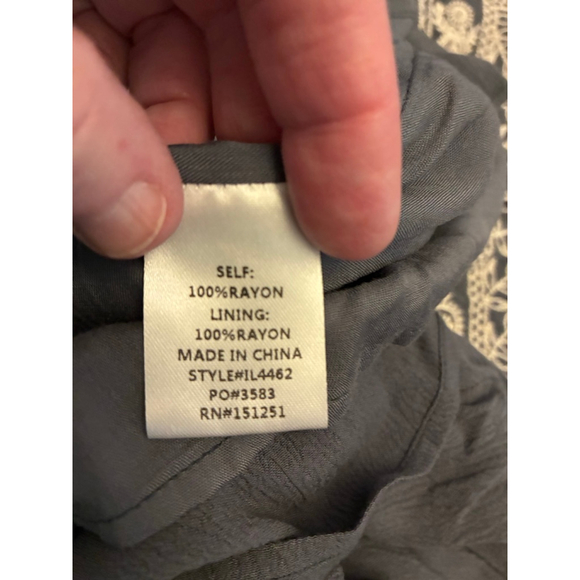 0124 NWT in bloom blue shirt with embroidery around the neck and shoulders. - Picture 10 of 10